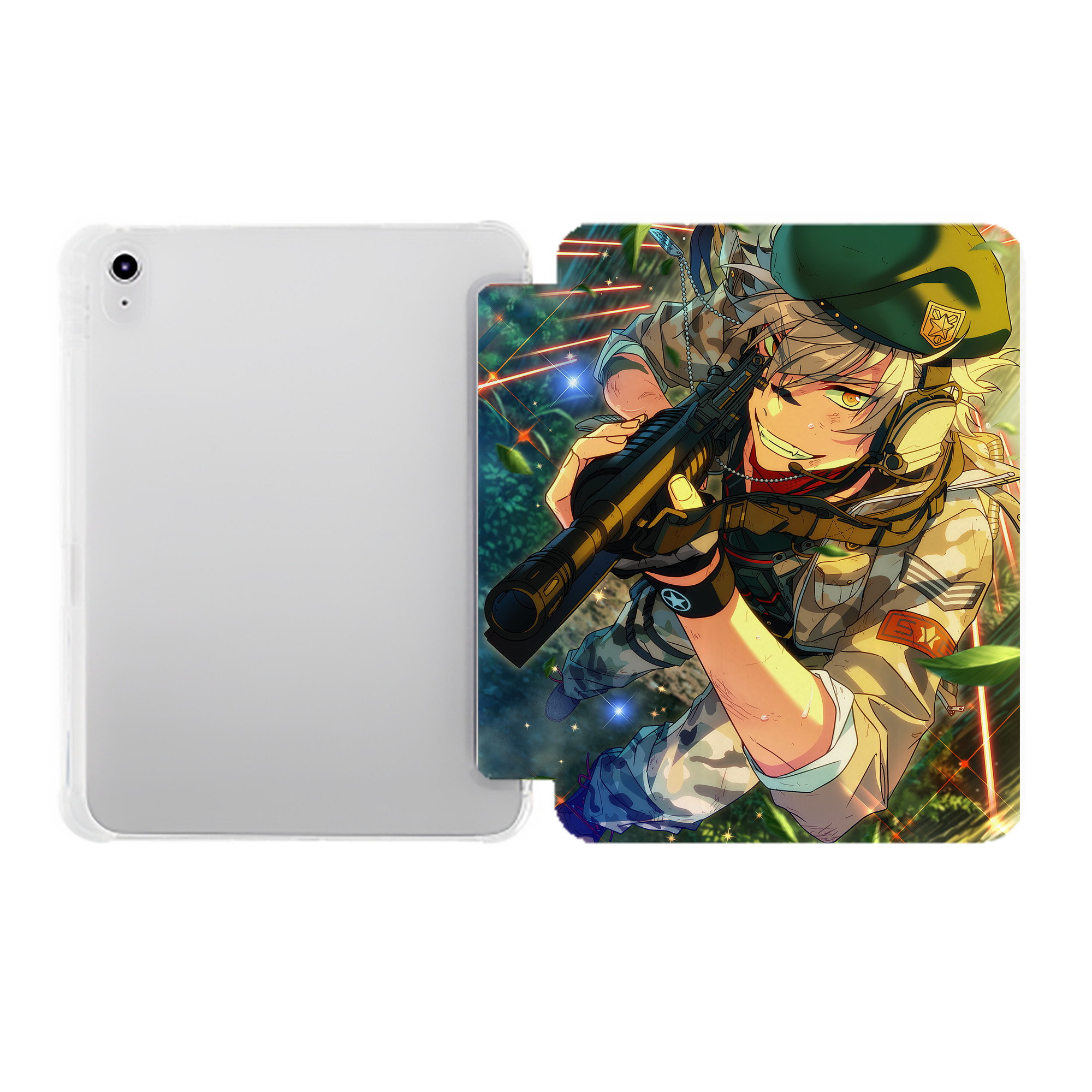 （画像用） あんさんぶるスターズ! Ensemble Stars IPad ケース ペン収納付き 三つ折りスタンド PUレザー×シリコン 対応機種9.5/10.5/10.9インチ